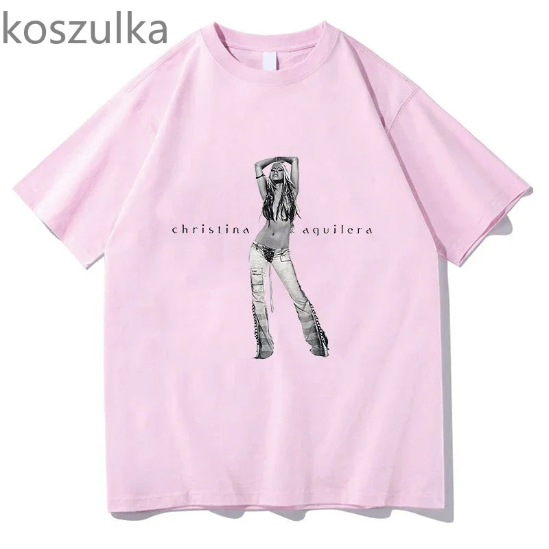 The Anniversary Christina T Shirt Graphic H867-pink