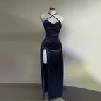 European And American Dress darkblue