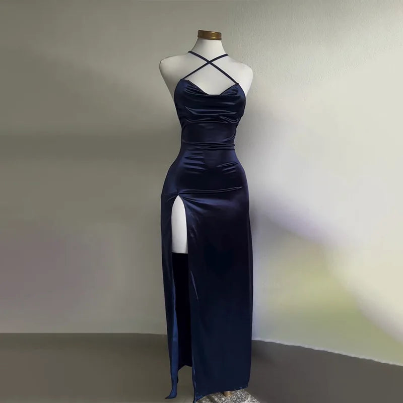 European And American Dress darkblue