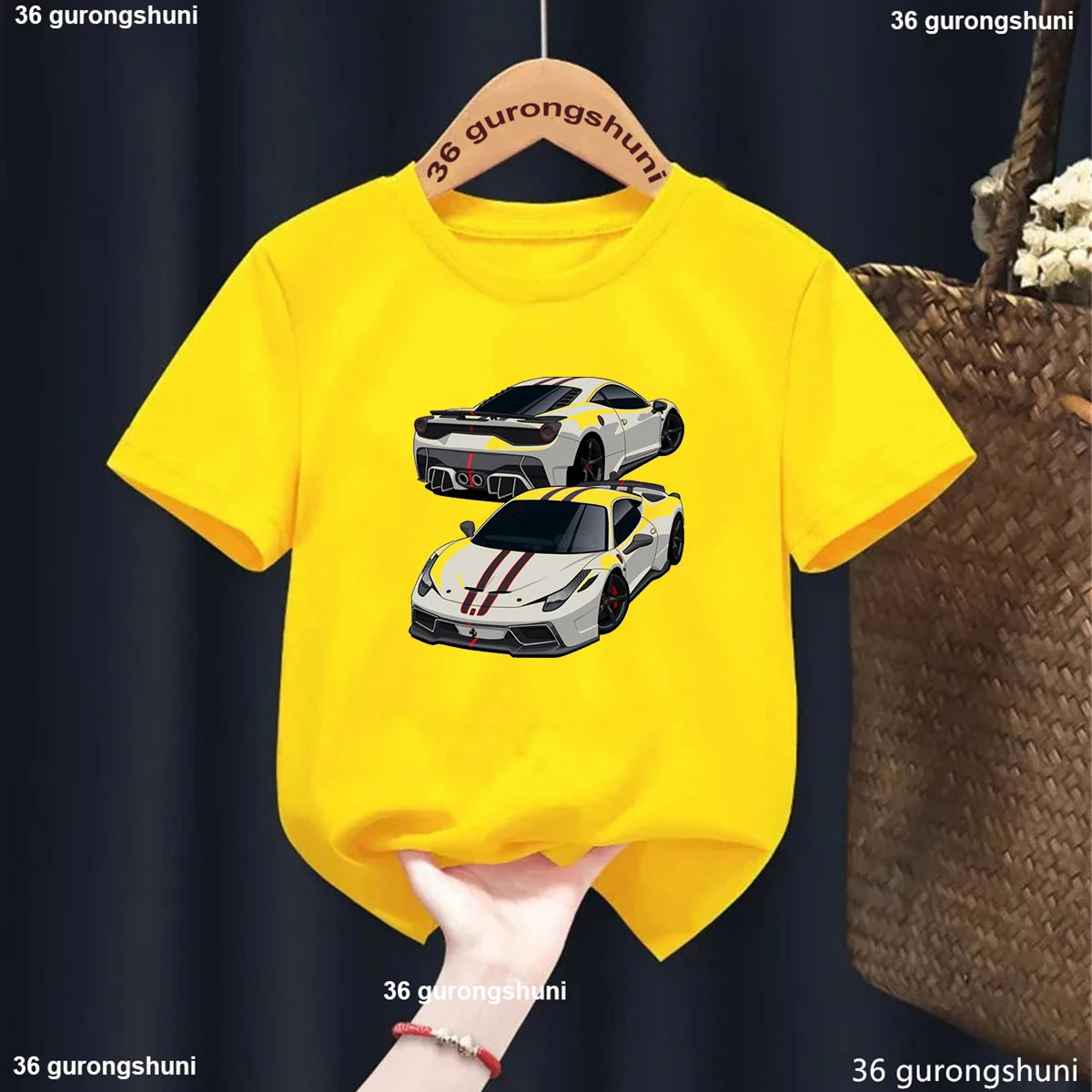 Kids Racing Car T Shirt Graphic 37086y