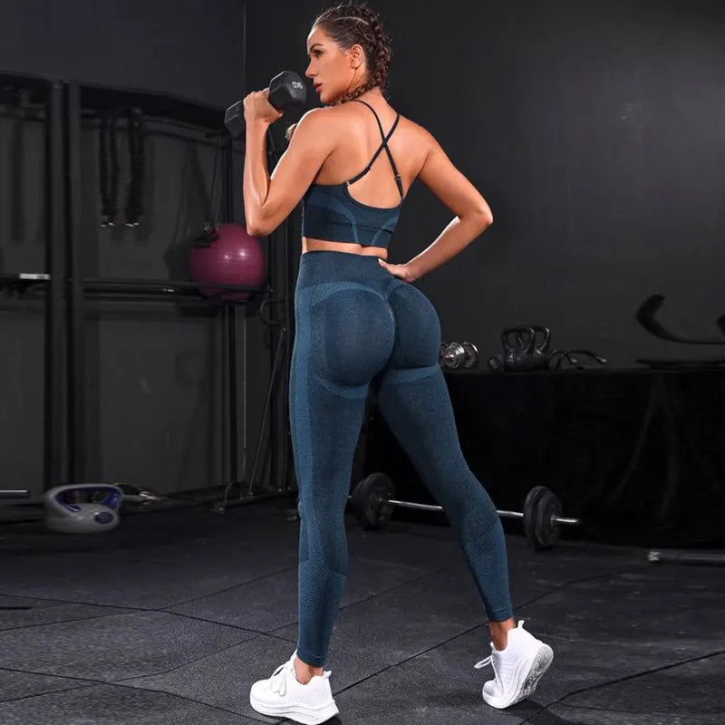 Piece Seamless Yoga Leggings High Waisted