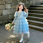 Girls Layered Tulle Dress