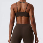 Push Up Sports Bra Breathable Top Knit Backless