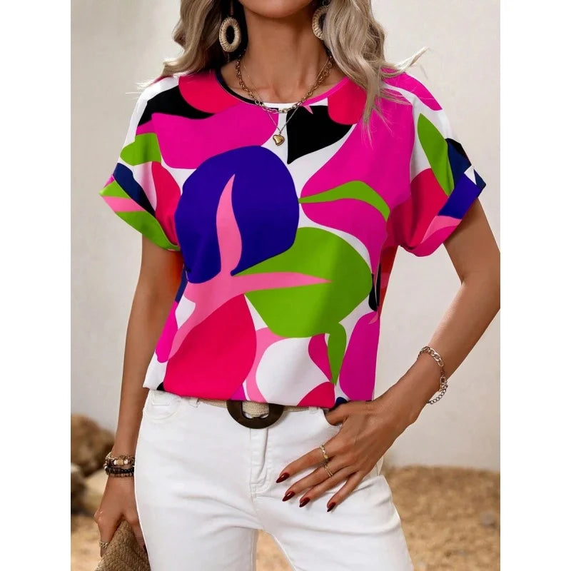 Geometry Pattern For T Shirt Short Sleeve Tshirt-YSY47495