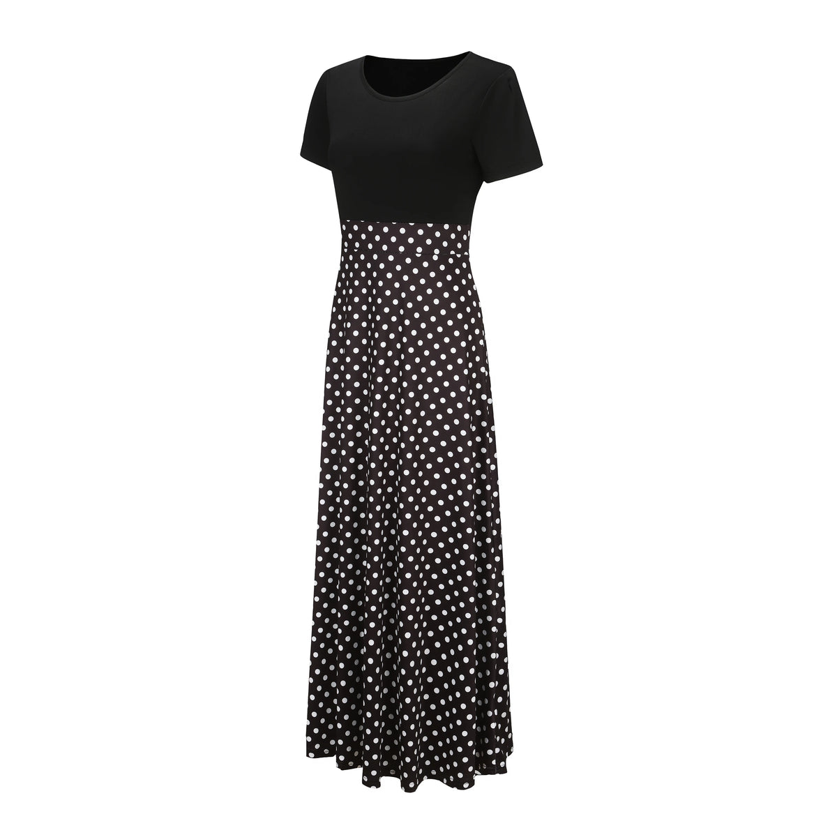 Midi Polka Dot Dress Knit