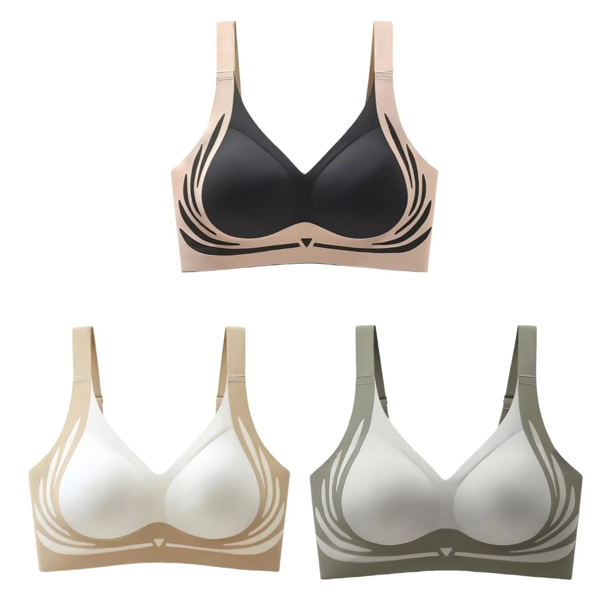 Pcs Set Push up Black Ivory Green One Size
