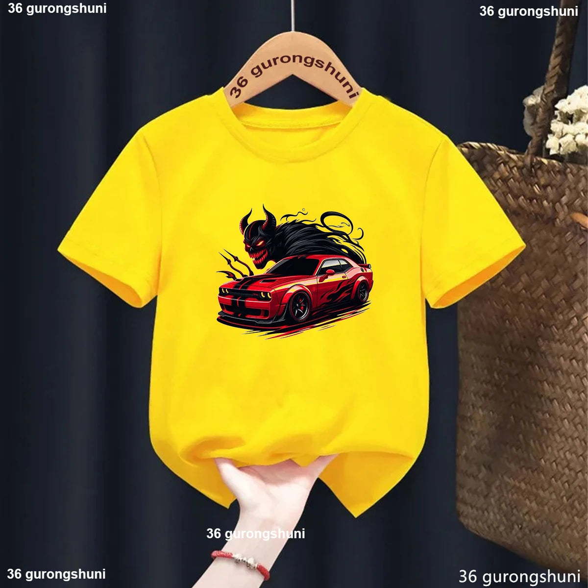 Kids Racing Car T Shirt Graphic 37087y