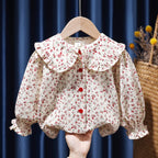 Girls Baby Long Top Long Sleeve red