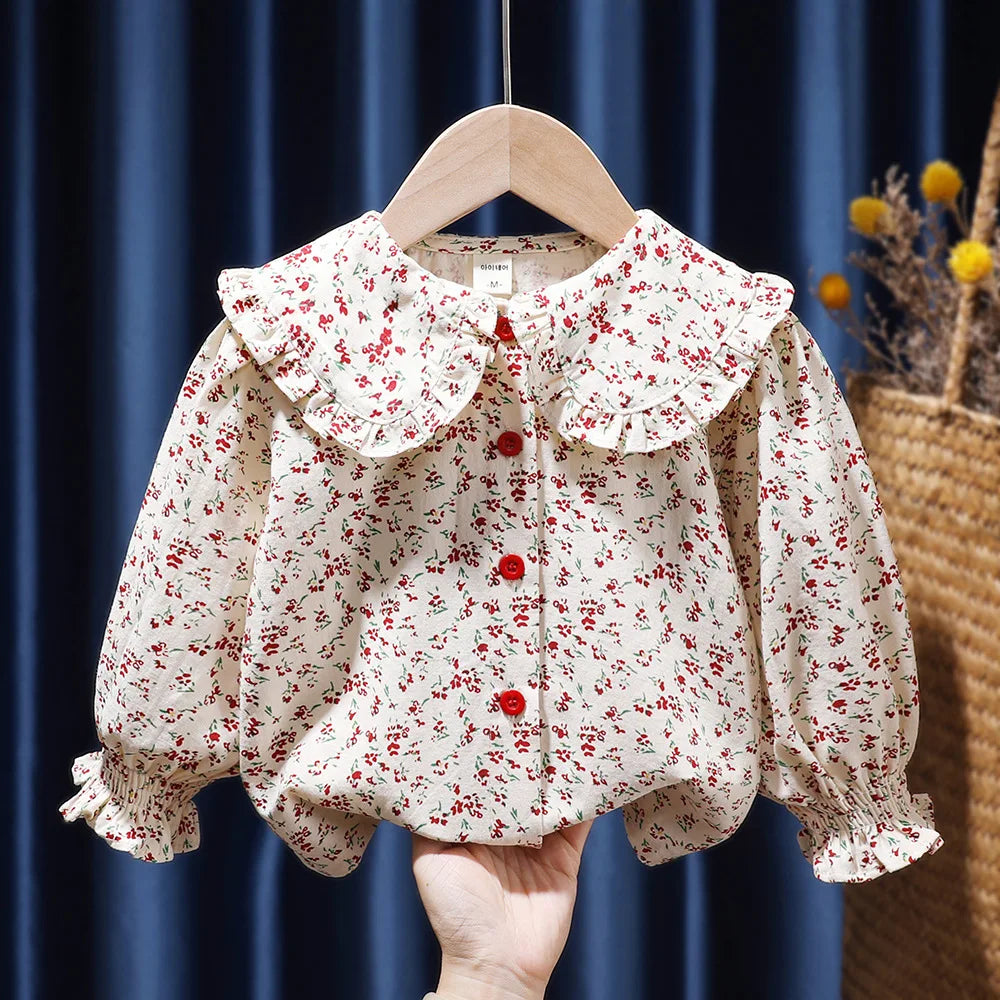 Girls Baby Long Top Long Sleeve red