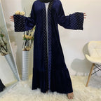 And Long Sleeve Dress Blue