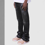 Vintage Straight Mid Jeans Button Front Stretch