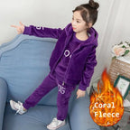 Girls Warm Coral Fleece