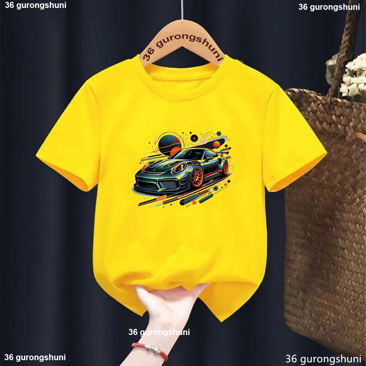 Kids Racing Car T Shirt Graphic 37090y
