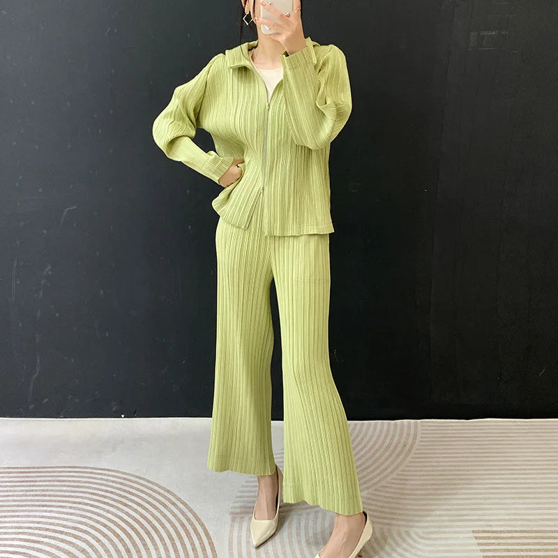 Hooded Wide Leg Jacket Wide Leg
