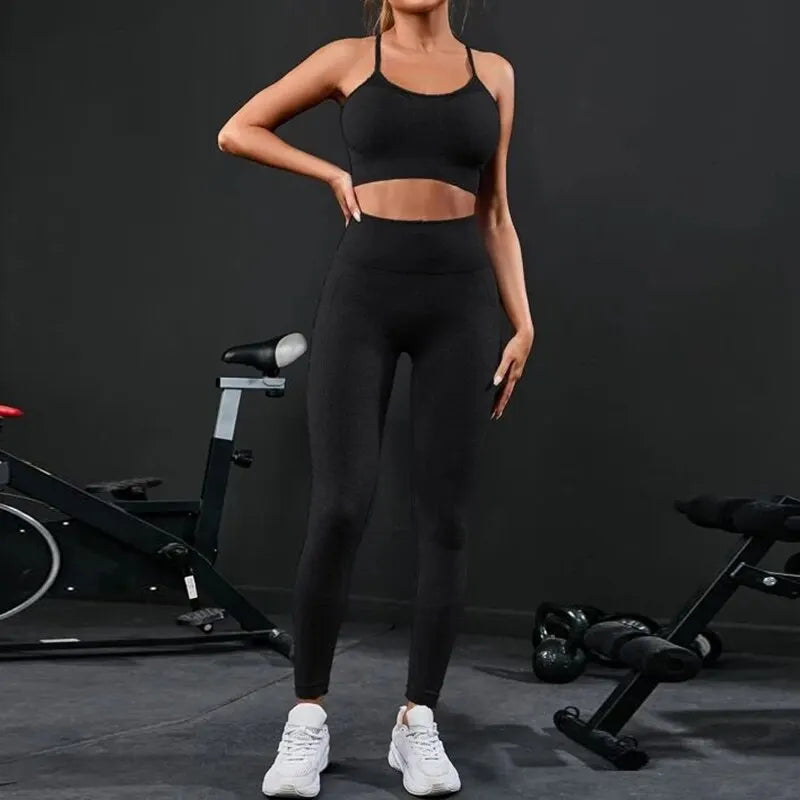 Piece Seamless Yoga Leggings High Waisted