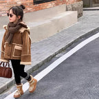 Girl Children Suede Fleece Jacket