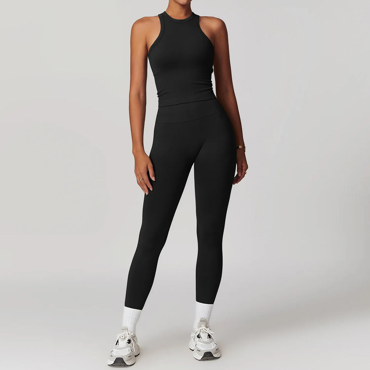 Yoga Set Gym Long Sleeve Advanced Black Set 2 China Mainland