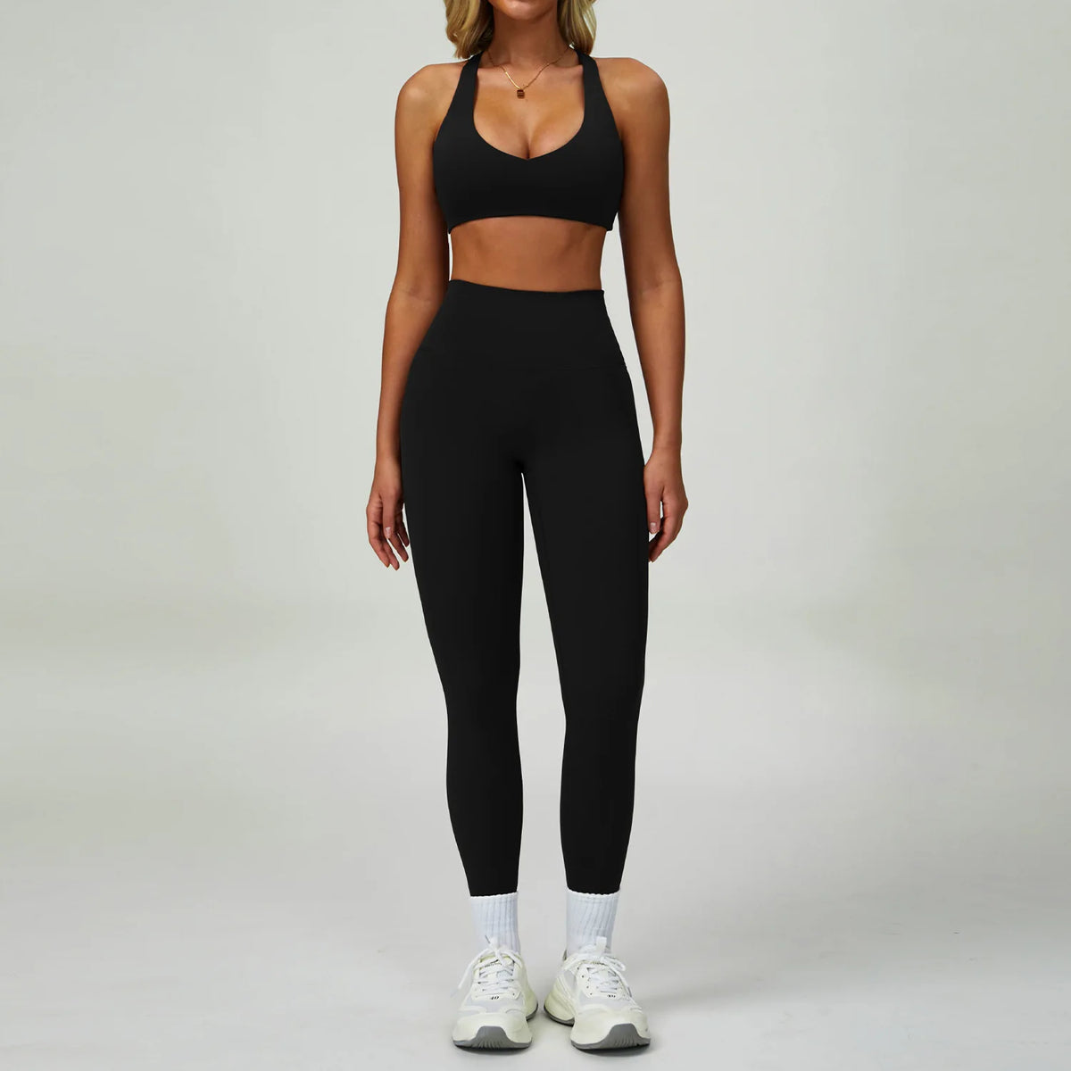 Piece Yoga Gym Shorts High Waisted Advanced Black Set 2 China Mainland