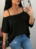 High End Oversized Sleeved Loose Shirt Slim Fit Relaxed Fit black