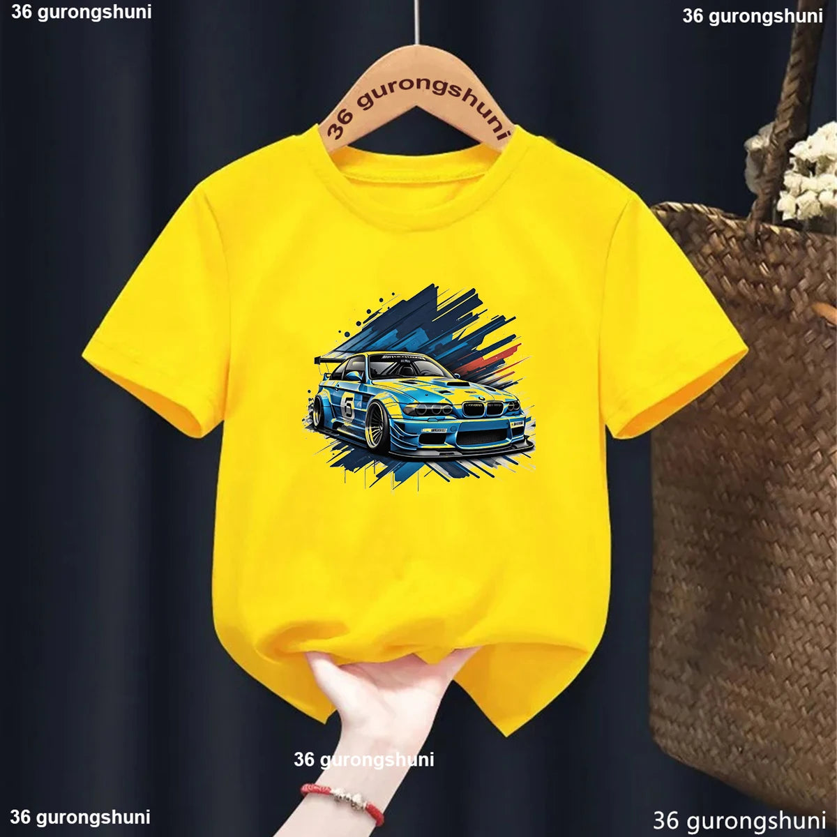 Kids Racing Car T Shirt Graphic 37092y