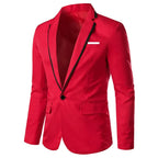 Man Party Leather Dress Red