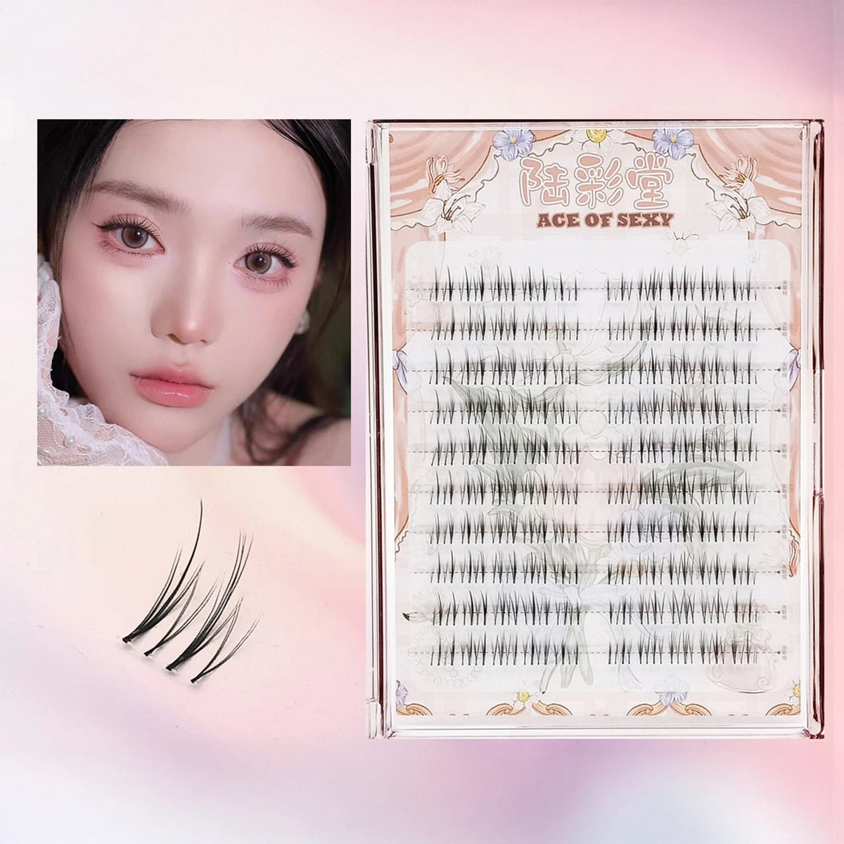 3D Eyelash Extensions 60 to 100 Pieces style1