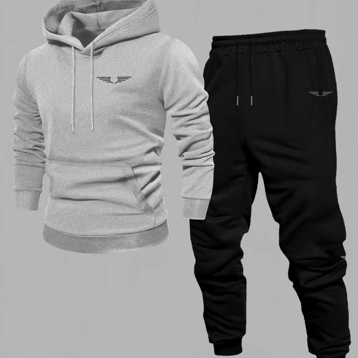 Hooded Sweatshirt For Top Long Sleeve Hoodie gray black