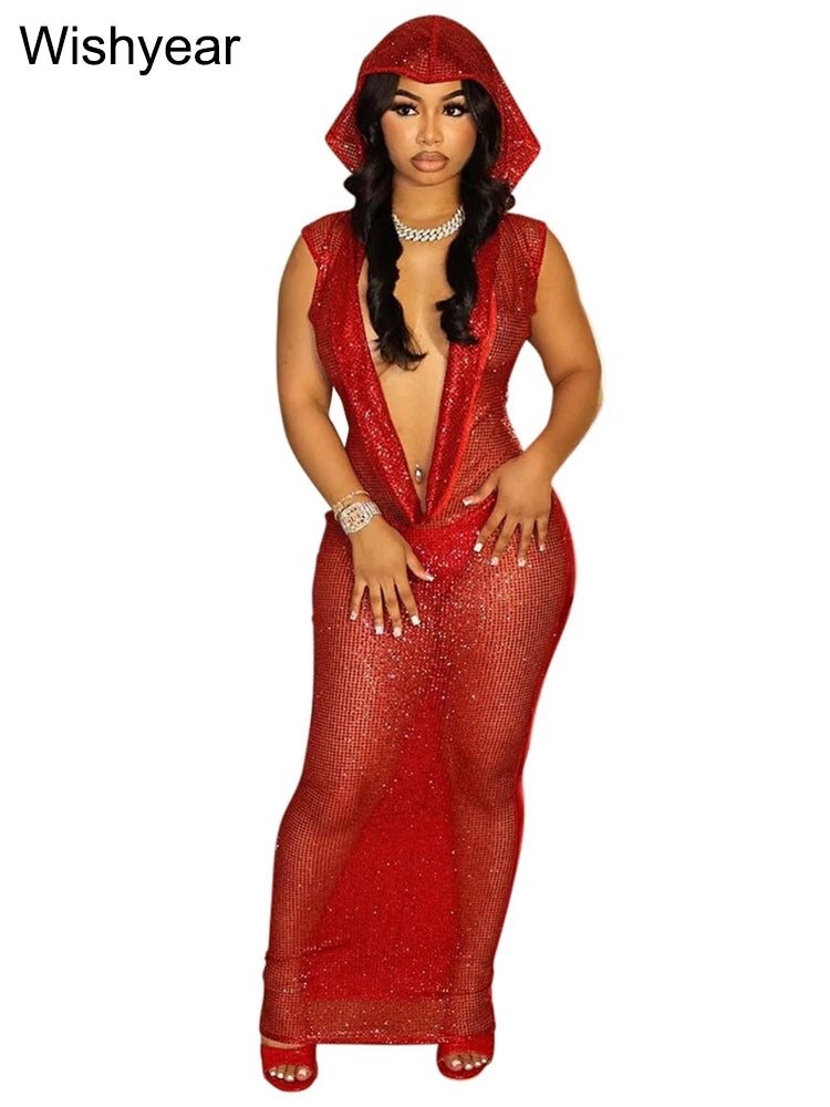 Luxury Birthday Red Dress V Neck red dress