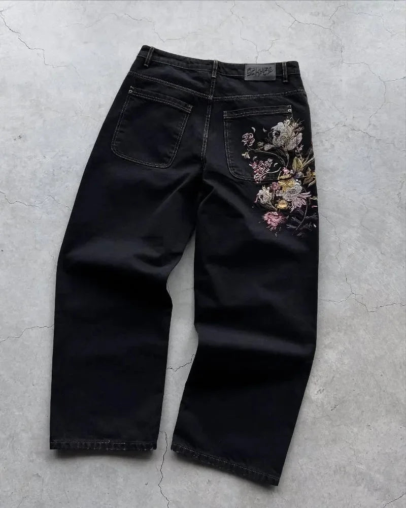Vintage Low Waist Jeans Wide Leg 3