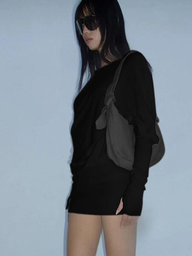 Off Shoulder Mini Dress Off Shoulder Slim Fit
