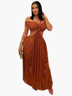 Beyprern Chic Cut Out Dress Lace Cutout