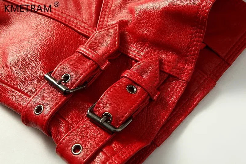 Genuine Sheepskin Leather Jacket Slim Fit