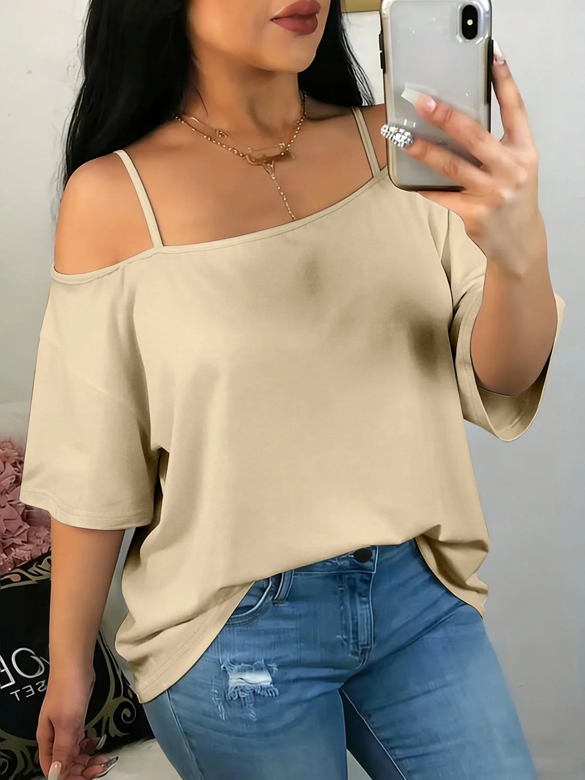 High End Oversized Sleeved Loose Shirt Slim Fit Relaxed Fit YELLOW