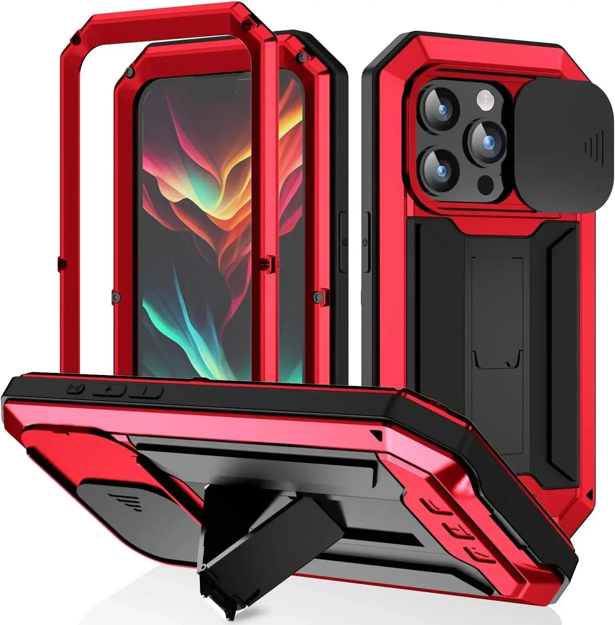 Heavy Duty Rugged Phone Case Red