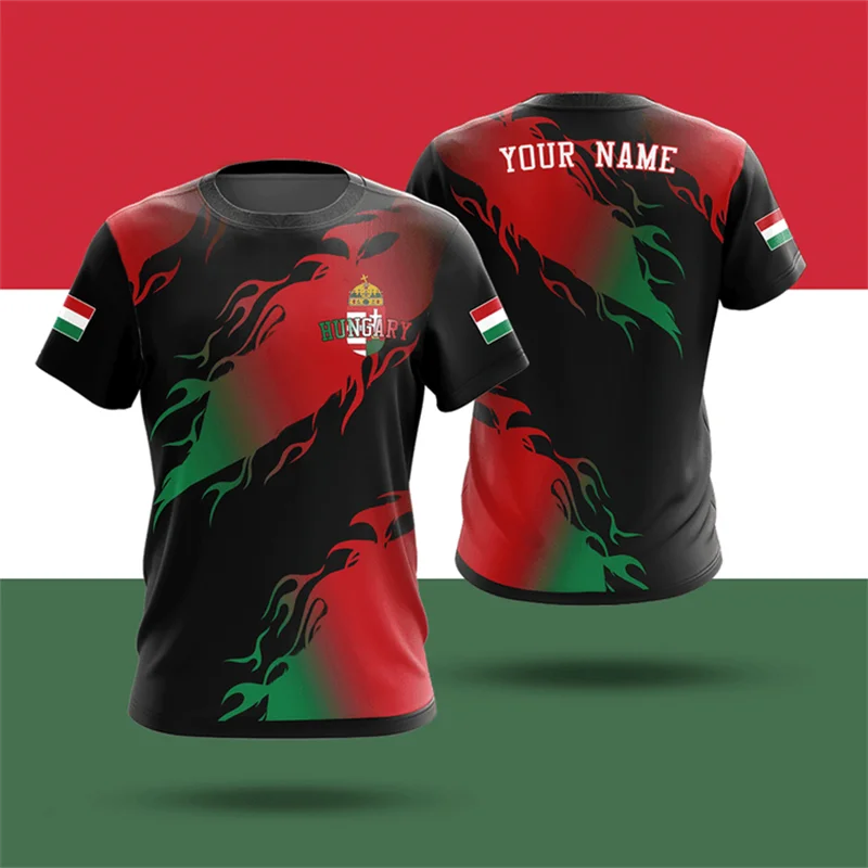 Hungary National Emblem T Shirt Short Sleeve Tahirt-PYA35849
