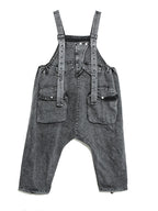 Chicever Denim Jumpsuits Jeans Square Neck Sleeveless as picture One Size