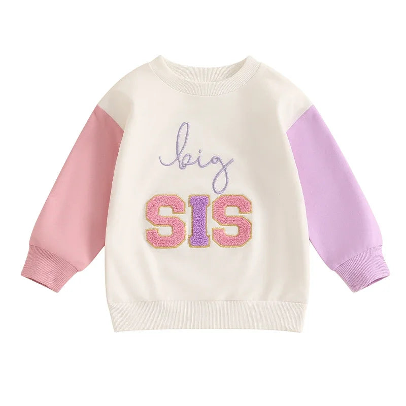 Kids Sweatshirt Long Sweater Long Sleeve PURPLE