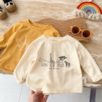 Kids Safari Animal T Shirt Relaxed Fit Long Sleeve