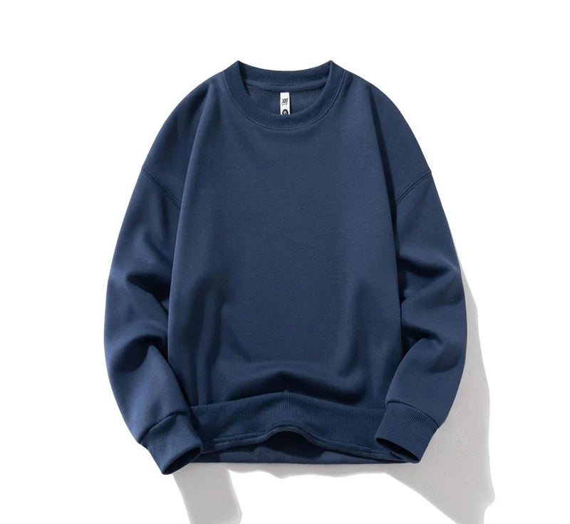 Customizable Sweatshirt For Sweater Fleece Hoodie Navy blue