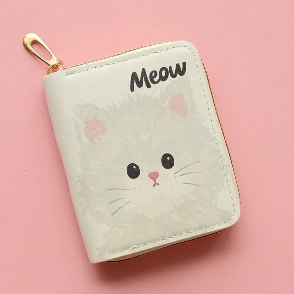 Kawaii Cute Cat Zip Up Wallet