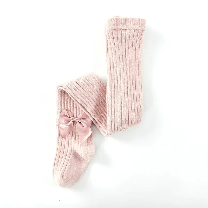 Baby Girls Tights Leggings Knit Pink