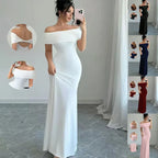 Off Shoulder Party Dress Off Shoulder Slim Fit