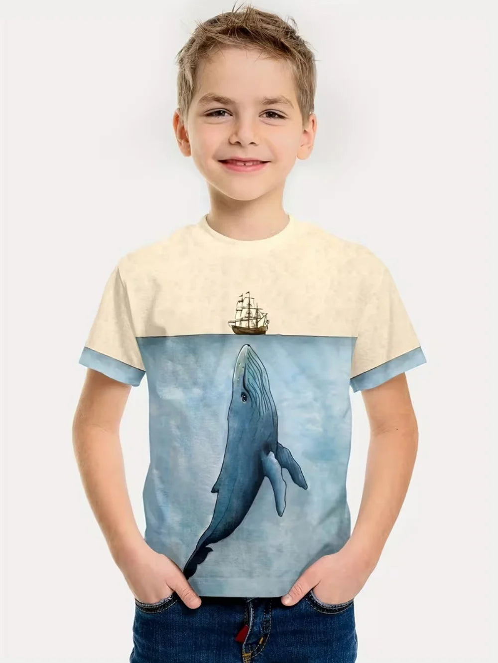 Kids Capybara Graphic T Shirt TXS017IY