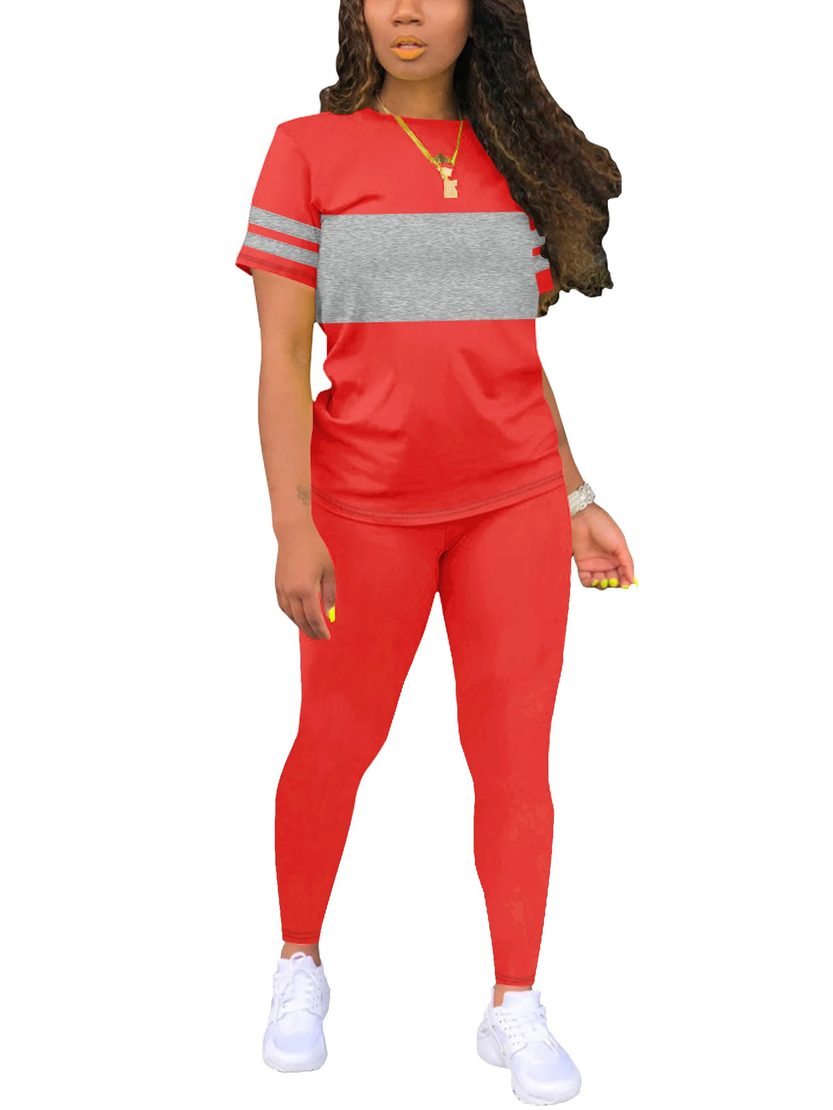 Set Fashionable Comfortable Red