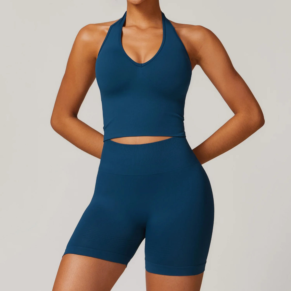 Yoga Set Gym Long Sleeve Blue Set 5 China Mainland