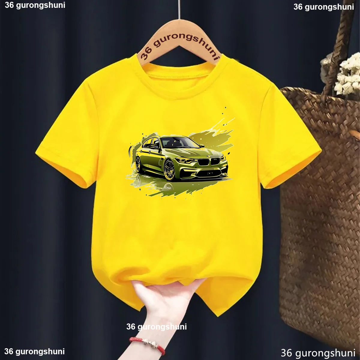 Kids Racing Car T Shirt Graphic 37085y