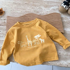 Kids Safari Animal T Shirt Relaxed Fit Long Sleeve