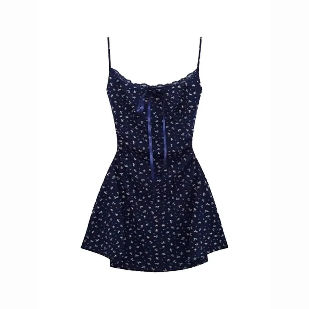 Sweet Spicy Strappy Dress Slim Fit Floral