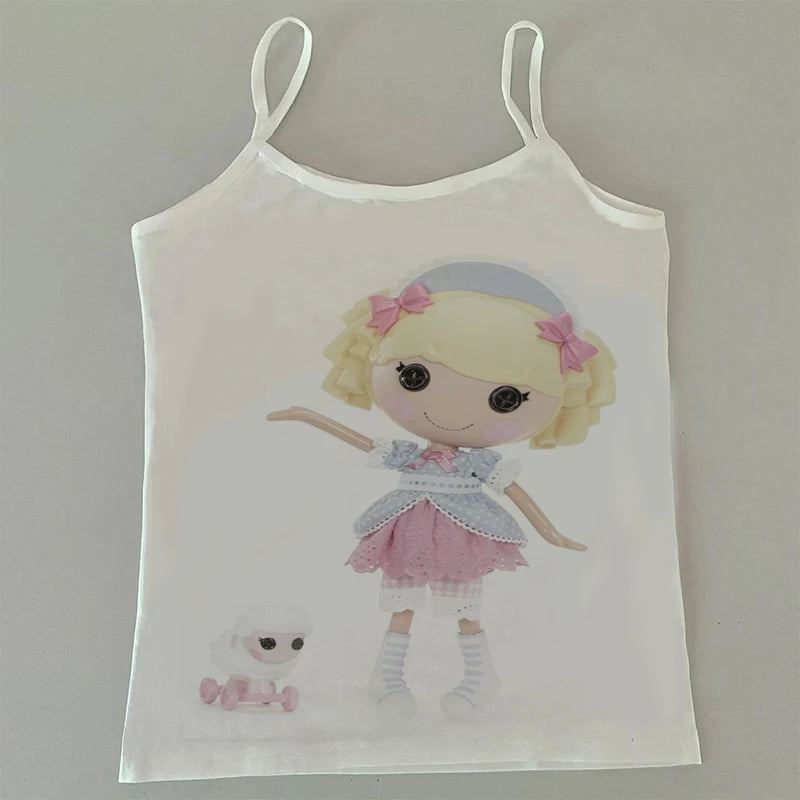 Cute With Suspenders Top Beige