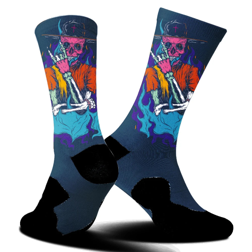 Highway Bike Socks Blue